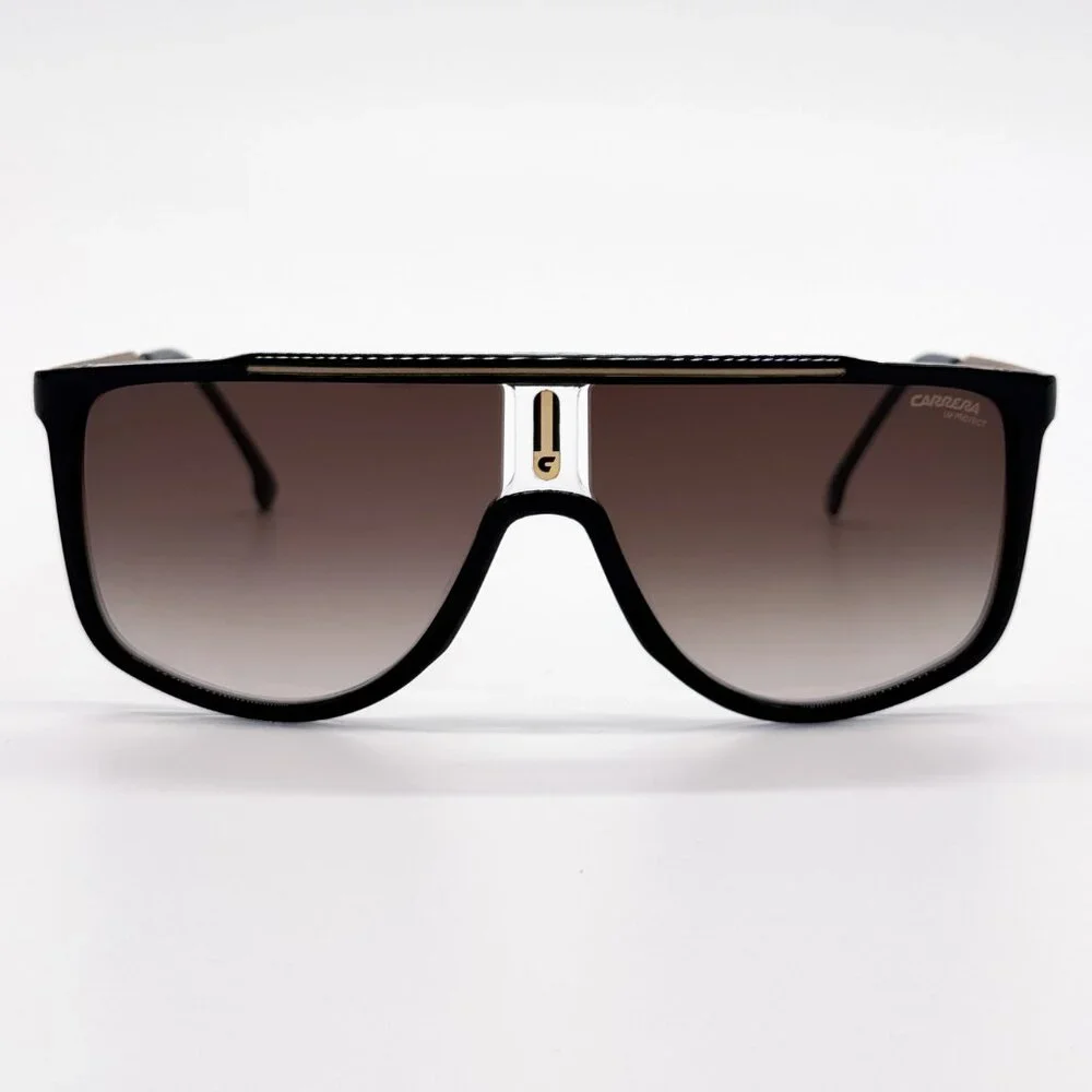 NEW CARRERA 1056/S 2M2 SUNGLASSES MEN GOLD BLACK SQUARE EYEWEAR CARRERA